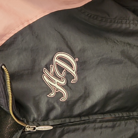 Womens Jacket, Harley-Davidson, Large, Pink/Black - Picture 2 of 8